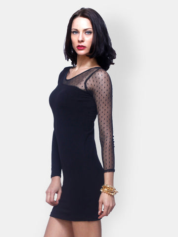 FabAlley Black Bodycon Dress