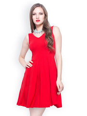 FabAlley Red Skater Dress