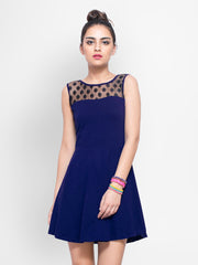 FabAlley Navy Skater Dress