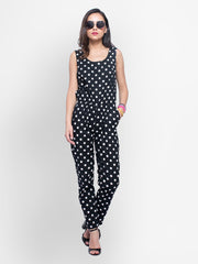 FabAlley Women Black Printed Jumpsuit