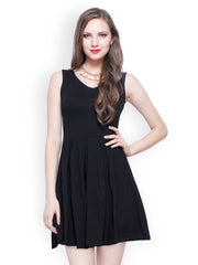 FabAlley Black Skater Dress
