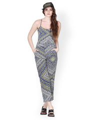 FabAlley Women Blue Printed Jumpsuit