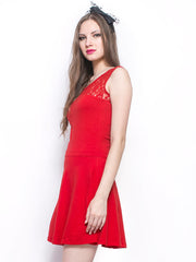FabAlley Red Skater Dress