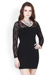 FabAlley Black Bodycon Dress