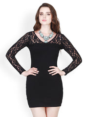 FabAlley Black Bodycon Dress
