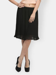 FabAlley Black Flared Skirt