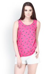 FabAlley Women Pink Printed Top
