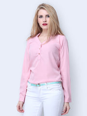 FabAlley Women Light Pink Blush Dreams Top