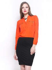 FabAlley Women Orange Top