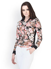 FabAlley Women Black Floral Printed Shirt