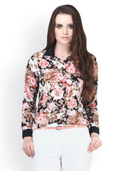 FabAlley Women Black Floral Printed Shirt