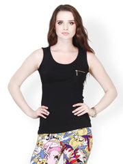 FabAlley Women Black Tank Top