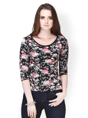 FabAlley Women Black Printed Top