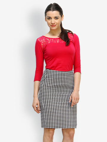FabAlley Women Coral Pink Top