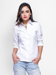 FabAlley Women White Casual Shirt