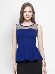FabAlley Women Blue Peplum Top