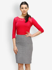 FabAlley Women Coral Pink Top