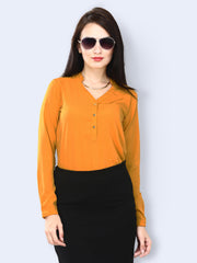 FabAlley Women Mustard Yellow Summer Scorch Top
