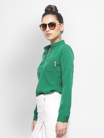 FabAlley Women Green Top