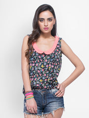 FabAlley Women Black Printed Top