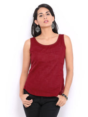 Fabindia Women Brick Red Top