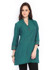 Fabindia Women Green Kurta
