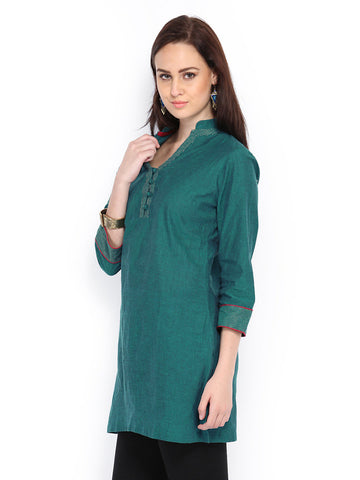 Fabindia Women Green Kurta