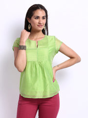 Fabindia Women Green Top