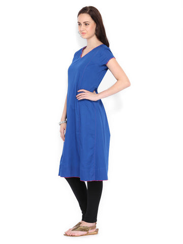 Fabindia Women Blue Anarkali Kurta