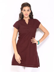 Fabindia Women Brown Kurta