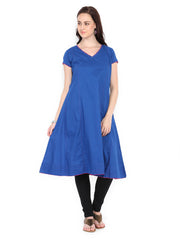 Fabindia Women Blue Anarkali Kurta