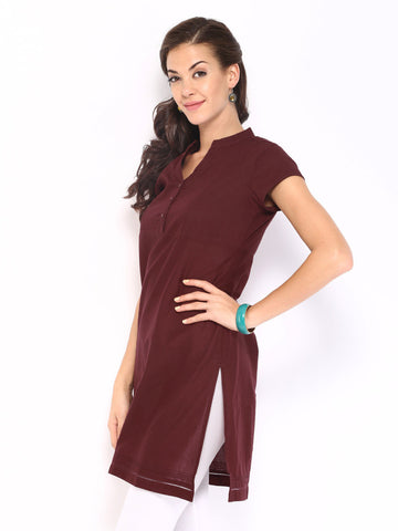 Fabindia Women Brown Kurta