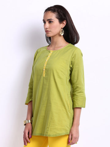 Fabindia Women Green Kurti