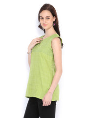 Fabindia Women Green Kurti