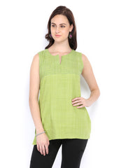 Fabindia Women Green Kurti
