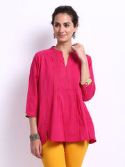Fabindia Women Pink Kurti