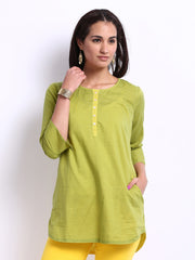 Fabindia Women Green Kurti