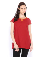 Fabindia Women Red Kurti
