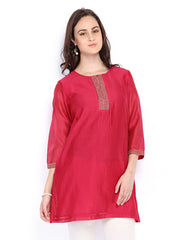 Fabindia Women Maroon Kurti