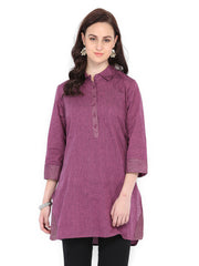 Fabindia Women Purple Kurti