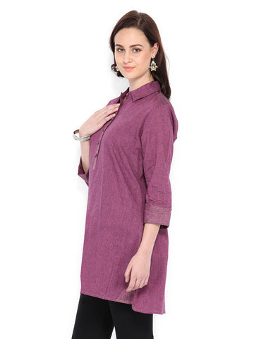 Fabindia Women Purple Kurti