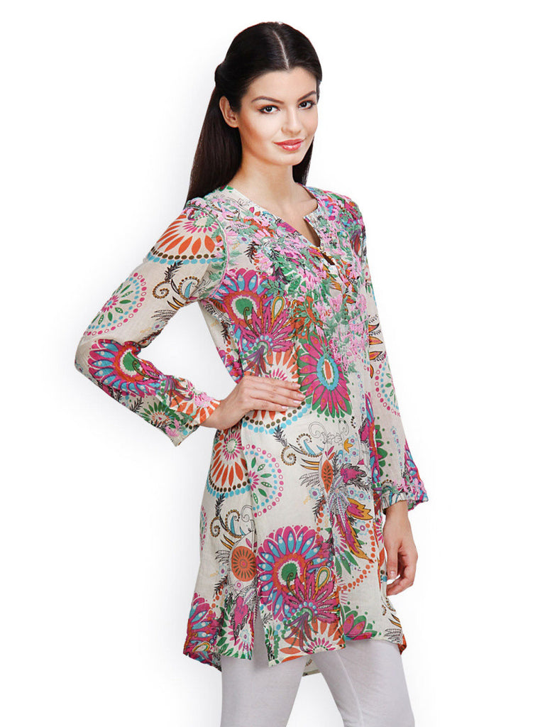 Famous by Payal Kapoor Women Off-White Printed Kurta
