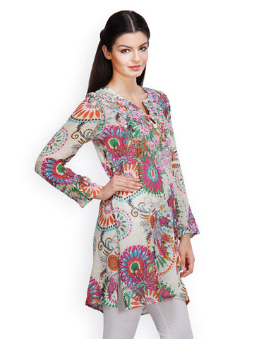 Famous by Payal Kapoor Women Off-White Printed Kurta