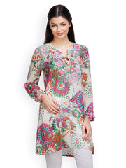 Famous by Payal Kapoor Women Off-White Printed Kurta