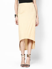 Femella Beige Hi-Low Skirt
