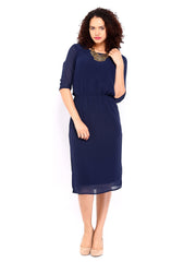 Femella Navy Midi Dress