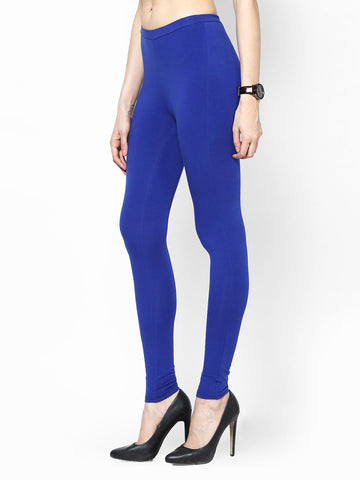 Femella Women Blue Premium Super Stretch Leggings