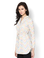 Femella Women Pink Printed Tunic