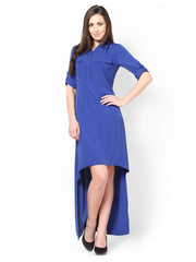 Femella Blue High Low Dress