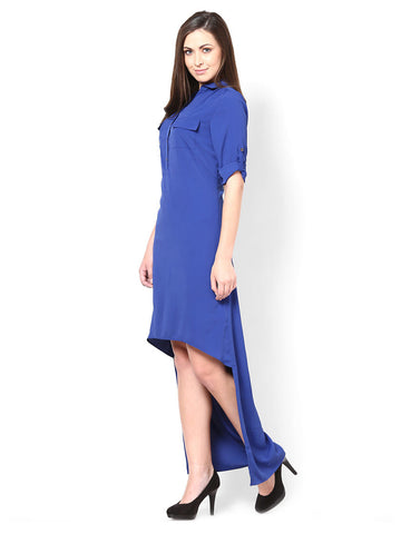 Femella Blue High Low Dress